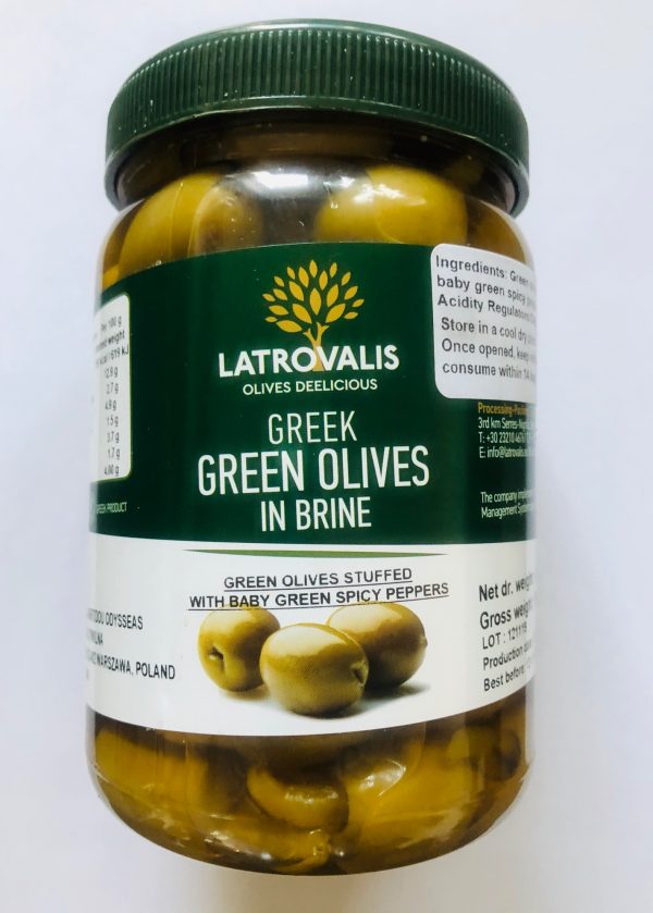 zielone oliwki z ostrą papryczką OLIWOWO